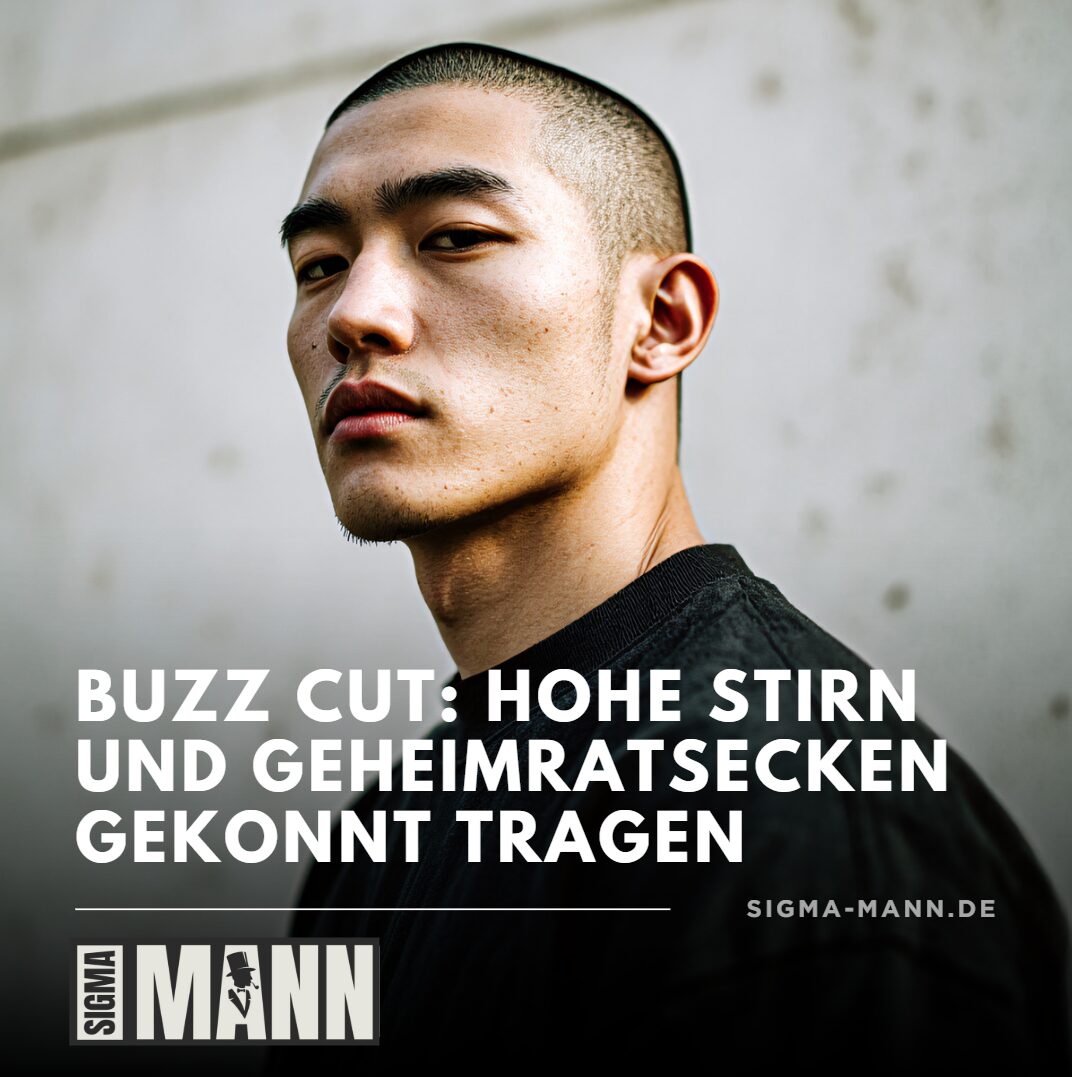buzz cut hohe stirn geheimratsecken