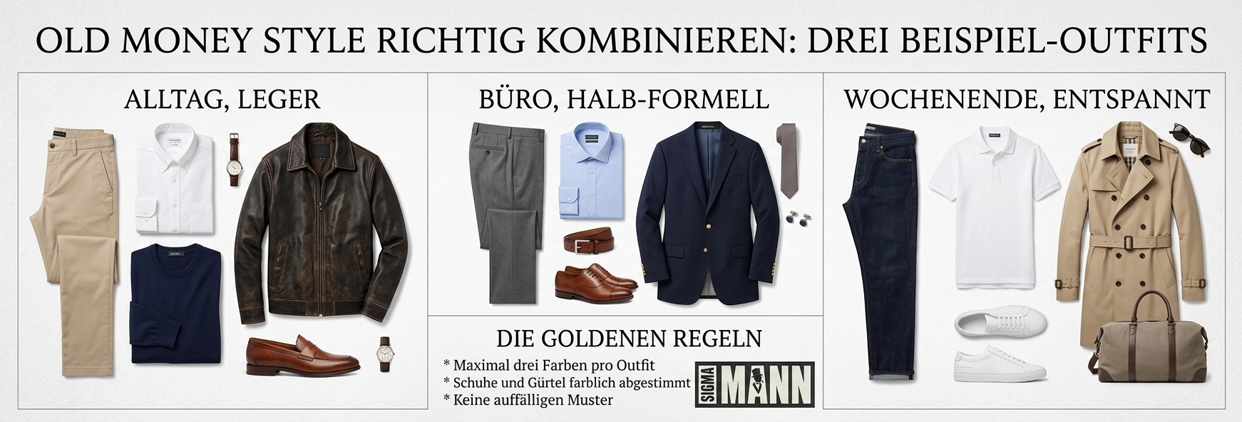 Old Money Style für Herren Beispiele