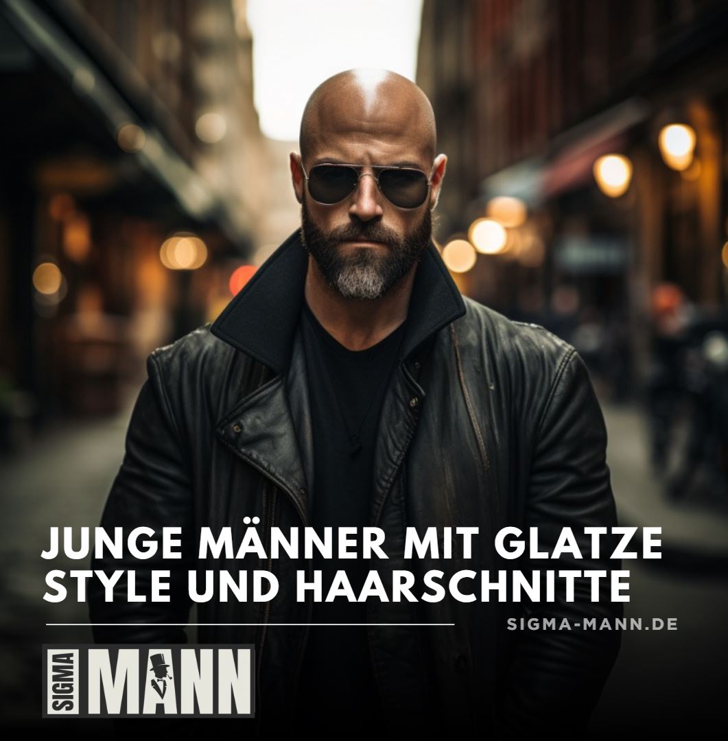 Junge Männer mit Glatze Style und Haarschnitte