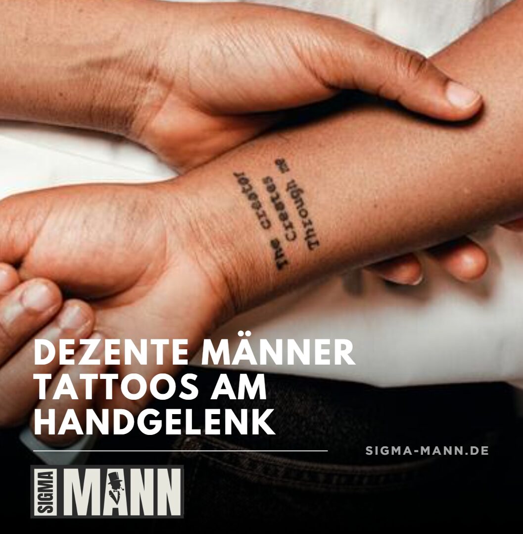 Dezente Männer Tattoos am Handgelenk Dezente Männer Tattoos am Handgelenk