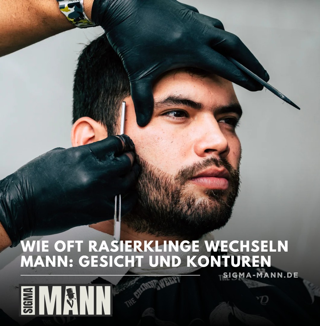 Wie oft Rasierklinge wechseln Mann Gesicht und Konturen