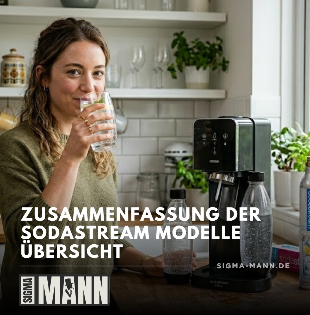 Zusammenfassung der SodaStream Modelle Übersicht