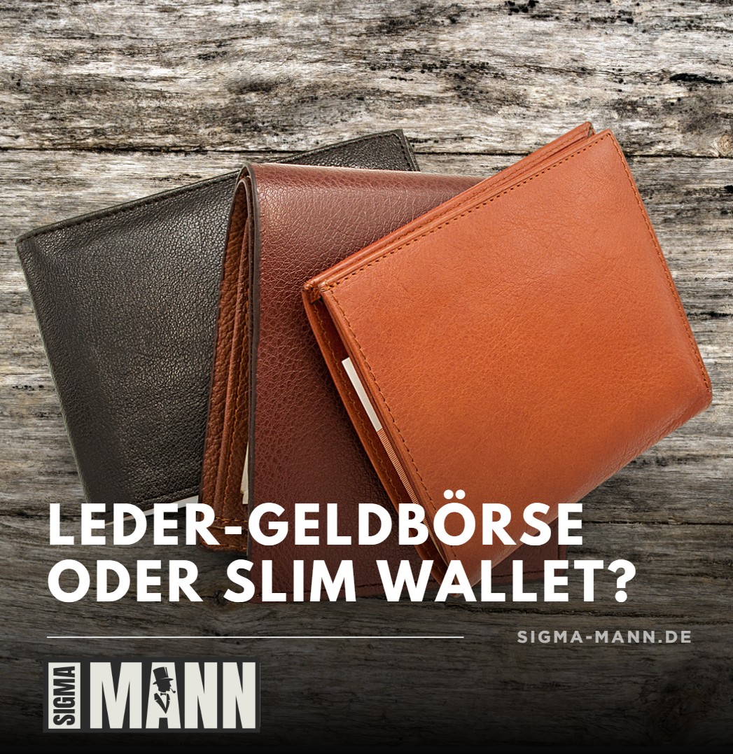Leder-Geldbörse oder Slim Wallet