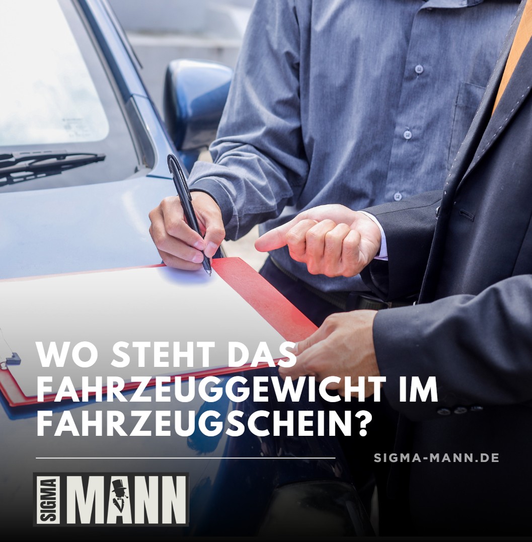 Wo steht das Fahrzeuggewicht im Fahrzeugschein