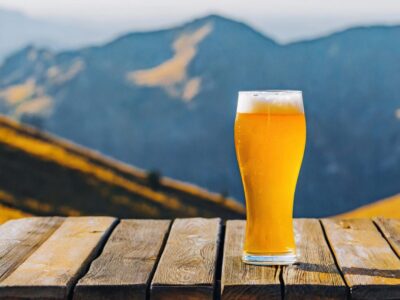 Bier beim Wandern