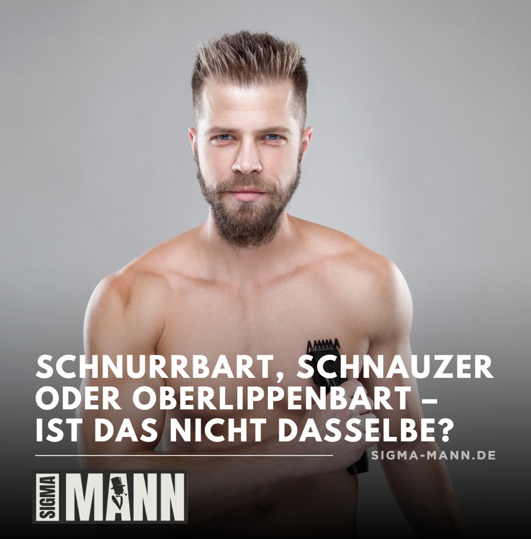 Schnurrbart, Schnauzer oder Oberlippenbart – ist das nicht dasselbe Schnurrbart, Schnauzer oder Oberlippenbart – ist das nicht dasselbe