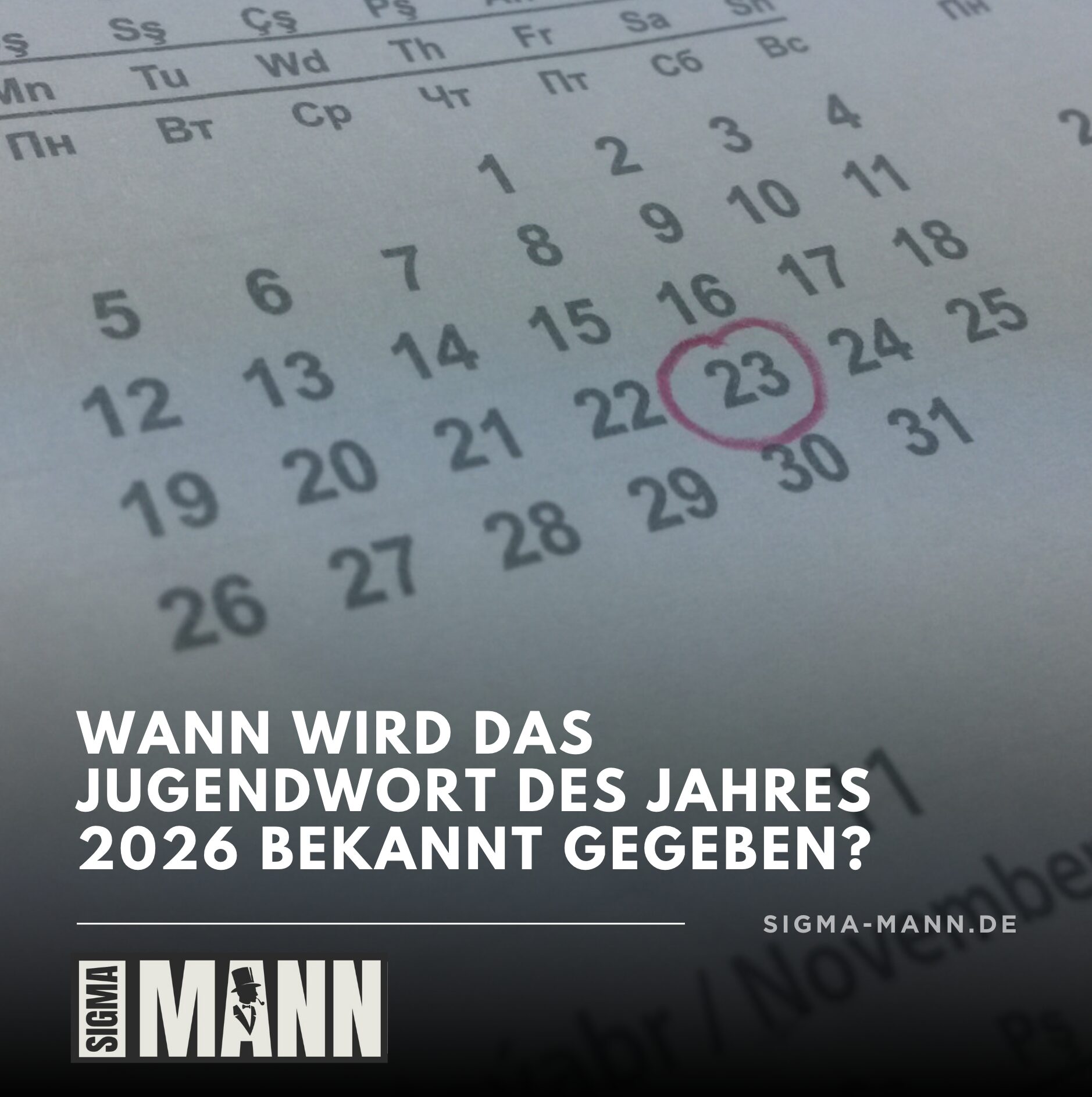 Wann wird das Jugendwort des Jahres 2026 bekannt gegeben? Wann wird das Jugendwort des Jahres 2026 bekannt gegeben?